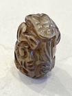 Vintage Chinese Carved Dragon Bead Stone 062124dbze