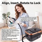 Steam Cleaner  Handheld Steamer For As Shown In The Figure  Black rose Gold