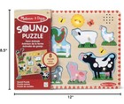 New W  Batteries Melissa   Doug Farm Animals Wooden Peg Puzzle With Sound