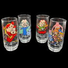 Vintage Alvin   The Chipmunks   Chipettes Drinking Glasses Set Of 4 - 1980s