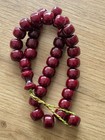 Cherry Islamic Prayer Bakelite Amber Rosary 12x14mm 33 Beads tasbih