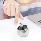 Tippe Top Metal Flip Over Top Stainless Steel  Top Amazing Toy Gift  Silver U9c6