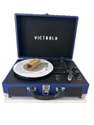 Victrola Vintage 3-speed Bluetooth Portable Suitcase Record Player With Built-in