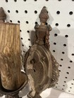 Riddle Co Art Deco Wall Sconces   2   Cast Aluminum Light Lamp Hardwired