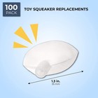 Toy Pet Dog Squeakers Replacement  100 Pack 