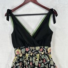 Anthropologie Maeve Dress Womens 2 Black Bora Bora Vacation Plunge Neck Island