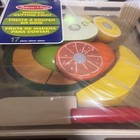 Melissa   Doug  Cutting Fruit Set - Wooden Play Food 