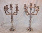 Pair Of Antique German  800 Silver 5 Light Candelabra s Circa 1900