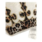 Juicy Couture Crown Shaped Ivory White Leopard Animal Print Decor Throw Pillow