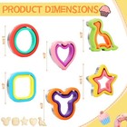 6 Pack Sandwich Cutters Cookie Cutters Sandwich Maker Bread Pancake Maker Lun   