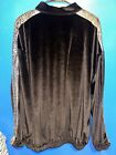 Korn 90    Black Sequin Track Jacket Velour Vintage Giant Adidas Puma Size Xl
