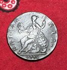 1775 Crude George Iii Portrait Non-regal Evasion Colonial Halfpenny Rare Usa
