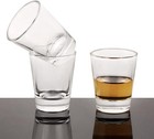 4 Pack Shot Glass Bulk Set Heavy Base  Whiskey Shot Glasses 