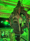 New Witco Style Lamp W real Pufferfish Green Led Tiki Bar Smokin Tikis Oceanic