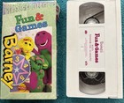 Barney - Barneys Fun And Games  vhs  2000  Classic Collection  White Tape
