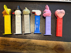 Lot Of 6 Retro Pez Dispenser Valentine  Speedy  Nermal  Snowman  Whistle  Rabbit