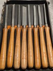 Disston Wood Turning Chisels-made In The Usa Lot Of 8 Vintage Woodworking Tools