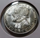 1953 Panama - Balboa - Standing Liberty   Armored Bust - 3 4 Oz Bu Silver Crown