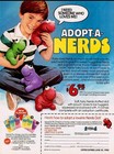 Vintage 1984 Rare Nerds Candy Promo Plush Toy Adopt A Nerd Green W  Certificate