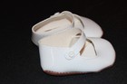 White Patent Leather Baby Doll Shoes  Side Button  Vintage