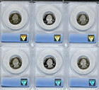 2009 S Anacs 6 Silver Coin Limited Edition Set Dc   Territories Pr70 Gift Box