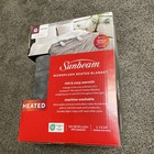 Queen Size Sunbeam Electric Heated Blanket 90 X 84 Gray Microplush New 