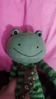 Jellycat Retired Frederick Frog Plush Green Stripe Long Legs Soft Toy