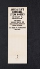 Vintage Matchbook  Jack   Klu s Charcoal Steak House  Cincinnati  Oh Baseball