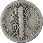 1929 Mercury Dime G Good 90  Silver 10c Us Coin Collectible