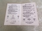 1960s The Fireside Restaurant Menu Vintage Downey California