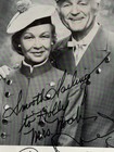 1970s 80s Dual Signed  Photo Captain Mrs Noah Wpvi Tv Channel 6 Phila Pa