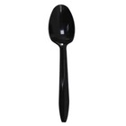 Karat Pp Plastic Medium Weight Tea Spoons Bulk Box - Black - 1 000 Ct  U2003b