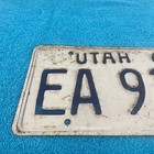 1961 Utah License Plate     All Original     Old Vintage Antique Auto Tag Ea9145
