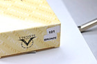 Visconti Classic Bronze Cloth  Leather 1 Pen Case - New In Box- Made In Italy