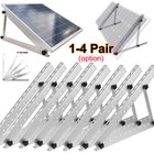 2-8pcs Solar Panel Adjustable Rv Tilt Mounting Rack Bracket Rooftop Flat Surface