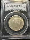 1899  Narrow 9   Pcgs Graded Newfoundland  Silver   50 Cent  au-53    6808