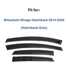 Ig Window Visors Fit For 2014-2024 Mitsubishi Mirage Hatchback  Out-channel Rain