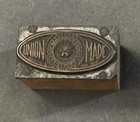 Vtg Ibew Wooden Stamp Letterpress Printing Block Union Bug Logo
