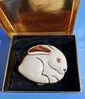 Vintage New Estee Lauder White Rabbit Lucidity Powder Compact Enamel