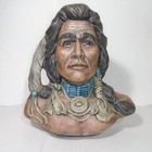 Vintage 1981 Provincial Mold Native American Head Bust Indian Chief