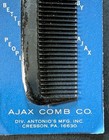 Vintage Nos Ajax Unbreakable Pocket Comb Best Ever Resin Cresson Pa