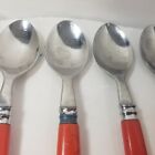 Disney 14 Piece Knives Spoons Forks Mickey Mouse Silverware Red