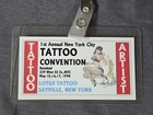 Rare 1st Annual New York City Tattoo Convention May 15-17  1998 Artist Badge