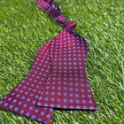 Cremieux Silk Bow Tie Polka Dot Adjustable Neck Formal Event Red Blue Mens Nwot