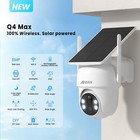 Anran Home Security Camera System Solar Panel 360  ptz Wireless 5mp Outdoor Audio