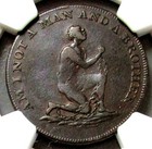1790 s Great Britain Slave Conder Token Middlesex- Dublin  Ngc Vf35bn