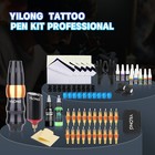 Coreless Motor Tattoo Gun Machine Beginner Complete Kit Wireless Power 1200mah