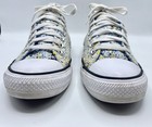 Converse Chuck Taylor All Star Sneakers M9 w11 Paint Splatter A00469f Low Top