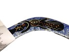 Hand-painted Aboriginal Boomerang With Lizard Artwork Australian Style Wood Deco