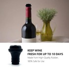 Wine Saver Vacuum Pump With 6 Stoppers  Wine Preserver For Red   White Wine  Air